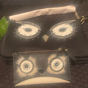 Kate spade nwt owl set crossbody bag & wallet-Novelty set
